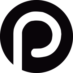 Pinterest Logo Simple Line Art Svg, Free Vectors File